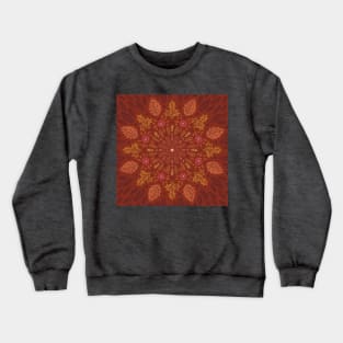 Autumn Leaf Doodle Crewneck Sweatshirt